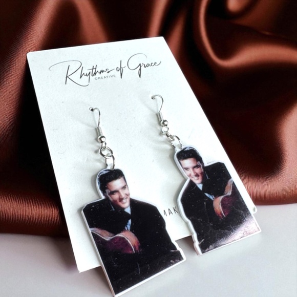 Rock Your Style: Elvis Presley Dangle Earrings – Iconic Vibes in Every Pair!✨ - Picture 8 of 8